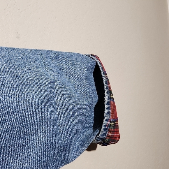 Jeans Mens plaid lined size 36x32 waist measurements are smaller see meauments - Picture 6 of 15